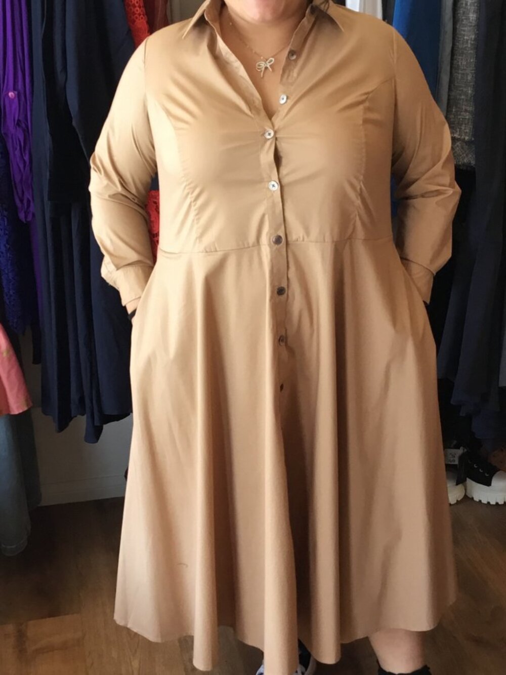 Pari Passu Tan Shirt Dress 2X